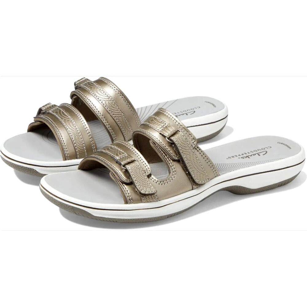 Clarks Breeze Piper Sandals Pewter Size 10M